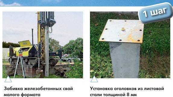 Применение металлических свай под фундамент