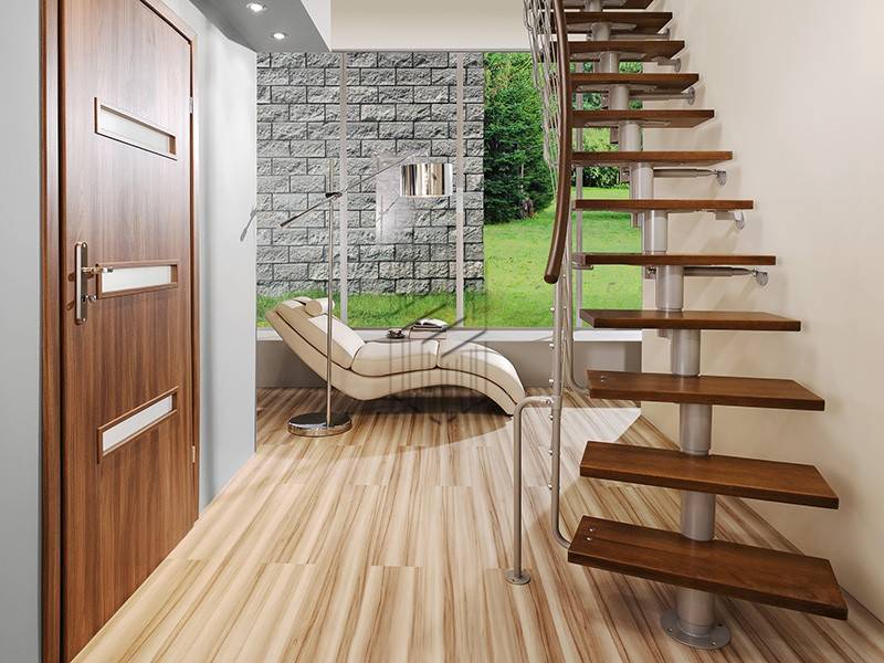 Отделка бетонной лестницы в частном доме: чем отделать, варианты