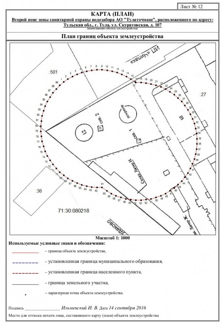 Разработка проекта зон санитарной охраны