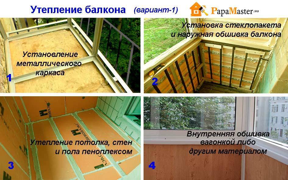 Как правильно утеплить балкон, лоджию изнутри: пошаговая пошаговая инструкция - vira