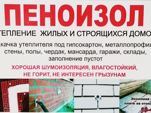Утепление домов пеноизолом: технология теплоизоляции стен, пола (потолка) жидким пенопластом