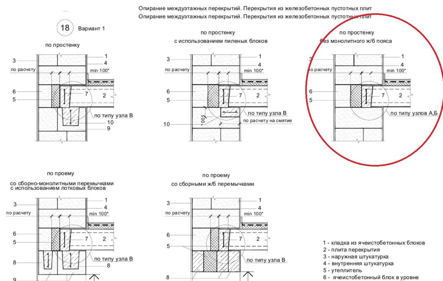 Плиты перекрытия на газобетонные блоки: укладка монолитных бетонных и .