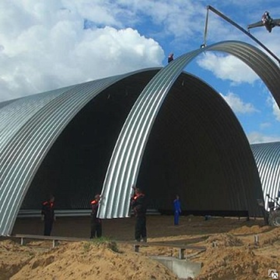 Все о бескаркасных арочных ангарах - агроcтрой