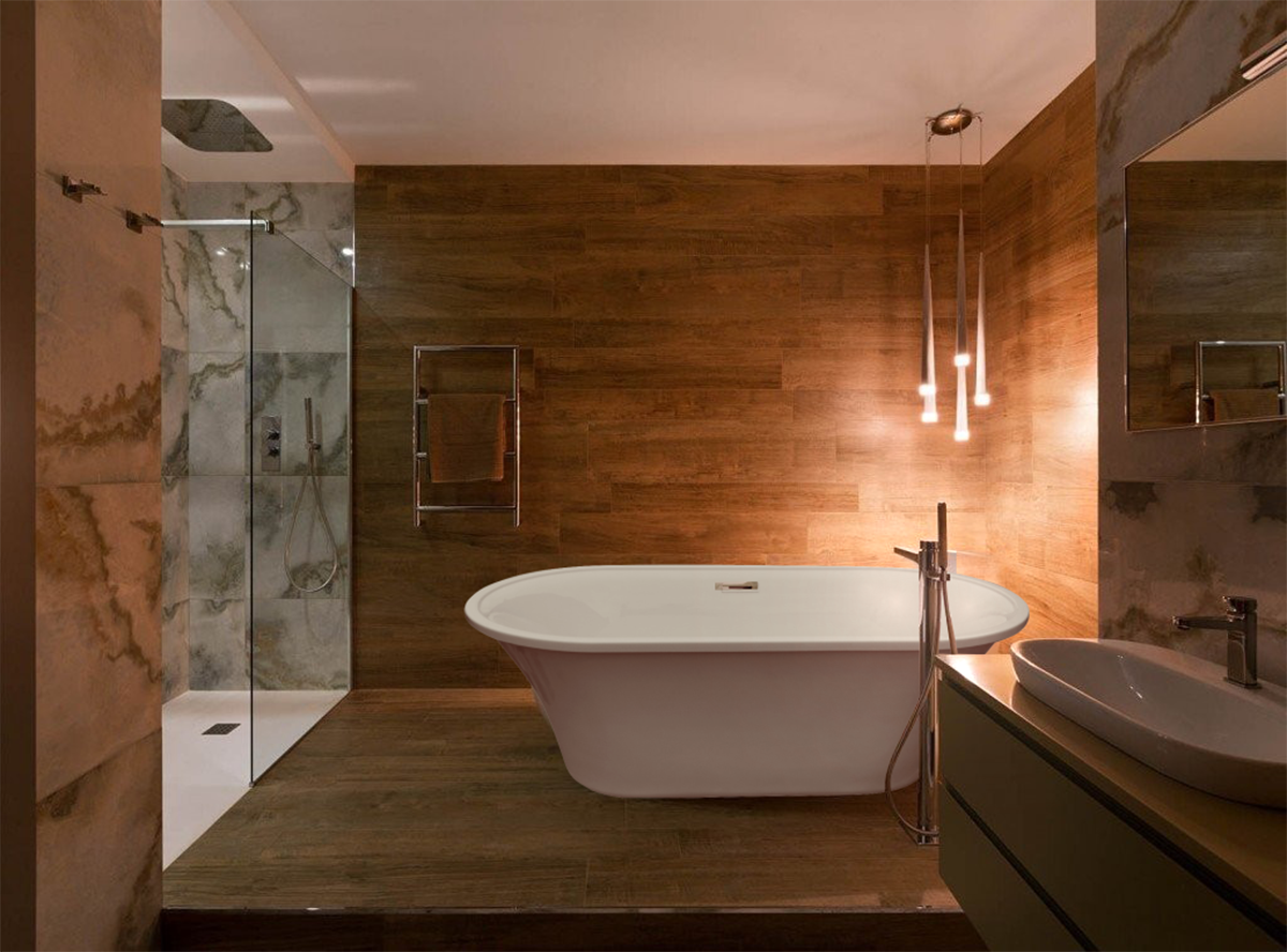 Альтернатива керамической плитке в ванной. от пластиковых панелей до агломерата