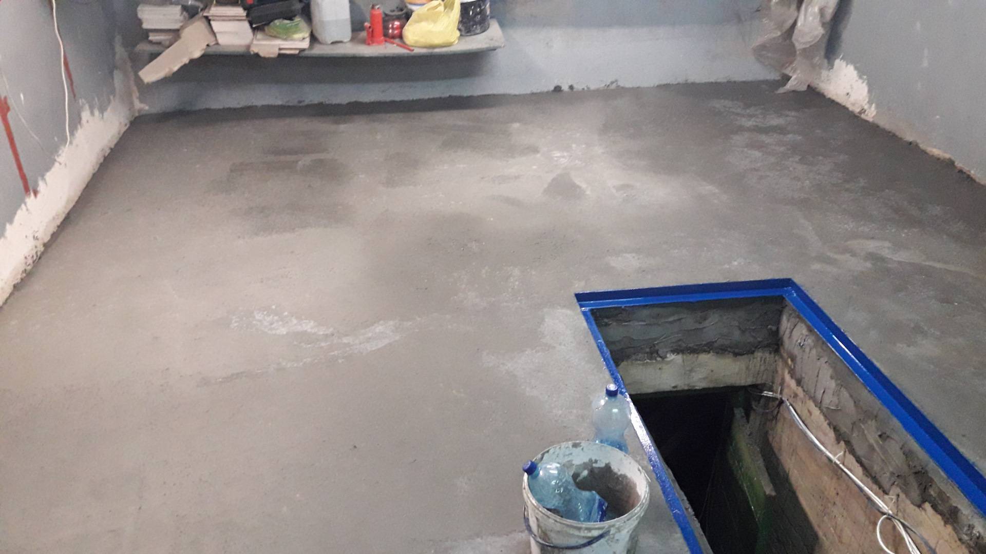 Выравнивание бетонного пола в гараже