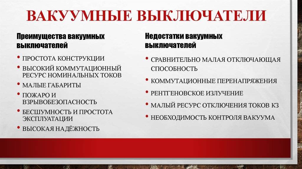 Высоковольтные выключатели и их типы, устройство и принцип работы масляных, воздушных, вакуумных и элегазовых конструкций