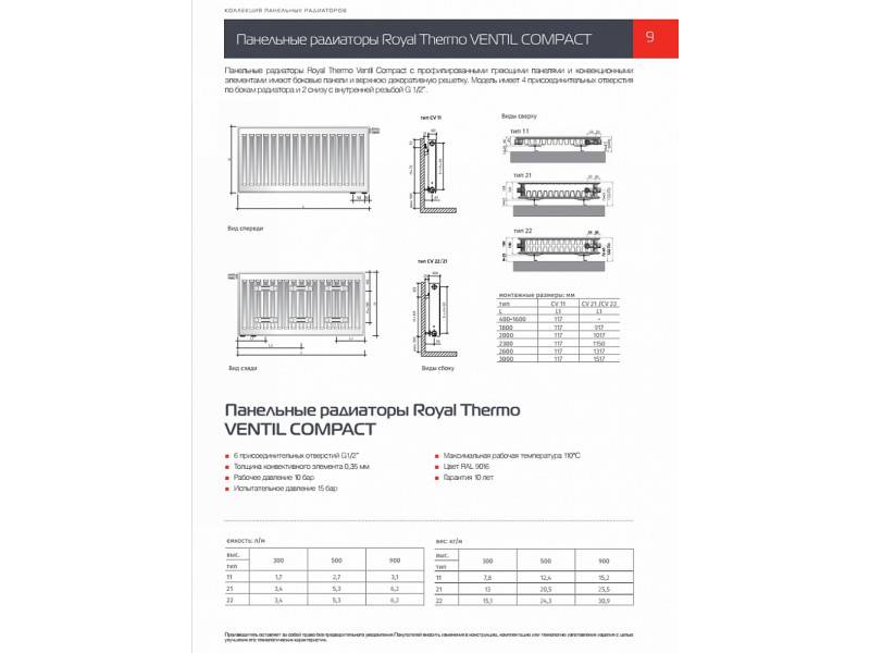 Радиаторы royal thermo: виды, особенности и применение