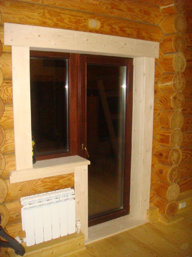 Откосы для пластиковых окон в деревянном доме: снаружи, внутри