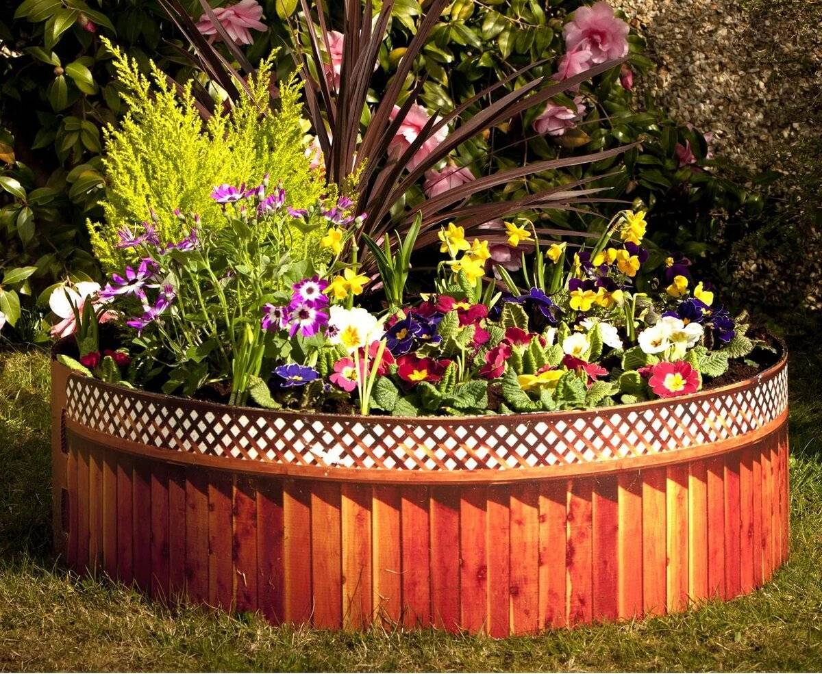 Клумбы для цветов на даче своими руками – 70 лучших вариантов