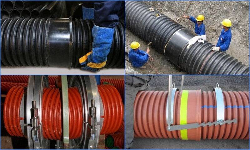 Классификация и размеры гофрированных канализационных труб: описание, назначение, правила установки