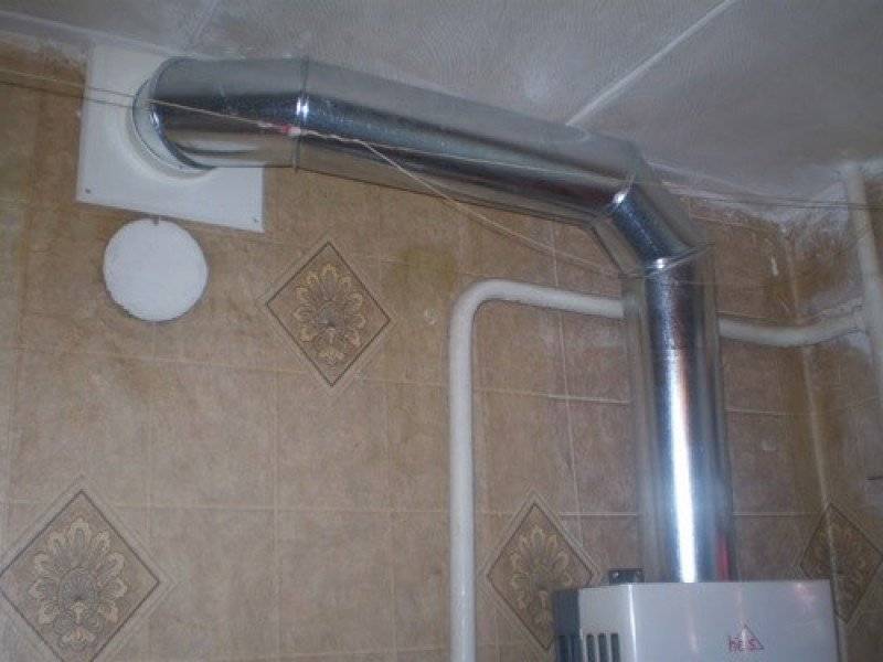 Дымоход для газовой колонки в квартире и частном доме
