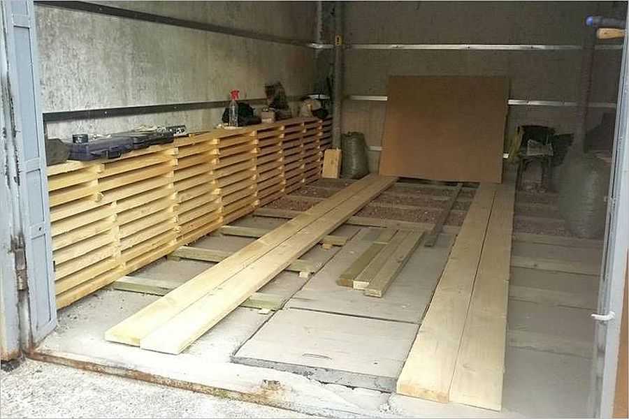 Делаем деревянный пол в гараже самостоятельно