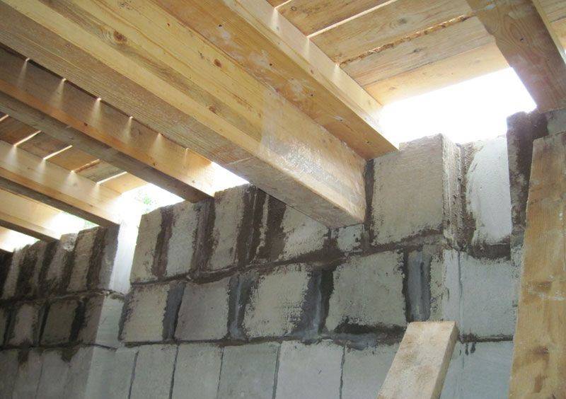 Деревянные перекрытия в доме из газобетона - видео инструкция