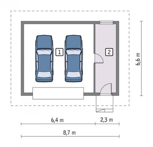 Оптимальные размеры гаража на 1 машину