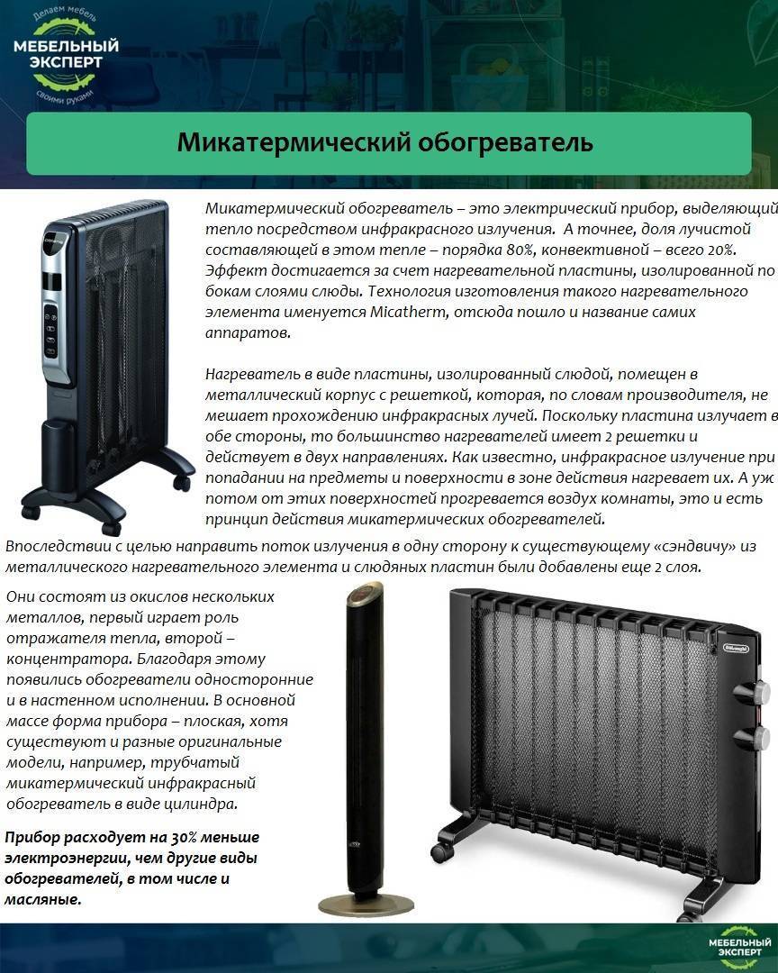 Какие преимущества имеет микатермический обогреватель