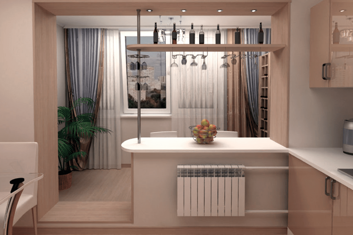 Дизайн кухни с балконом, 300 фото, современный дизайн
