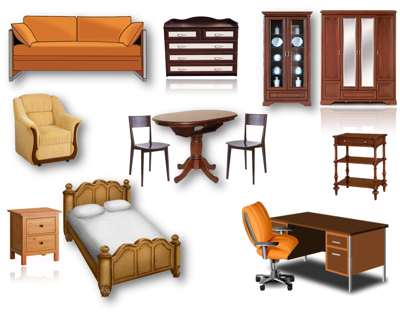 Отзывы о различных предметах мебели