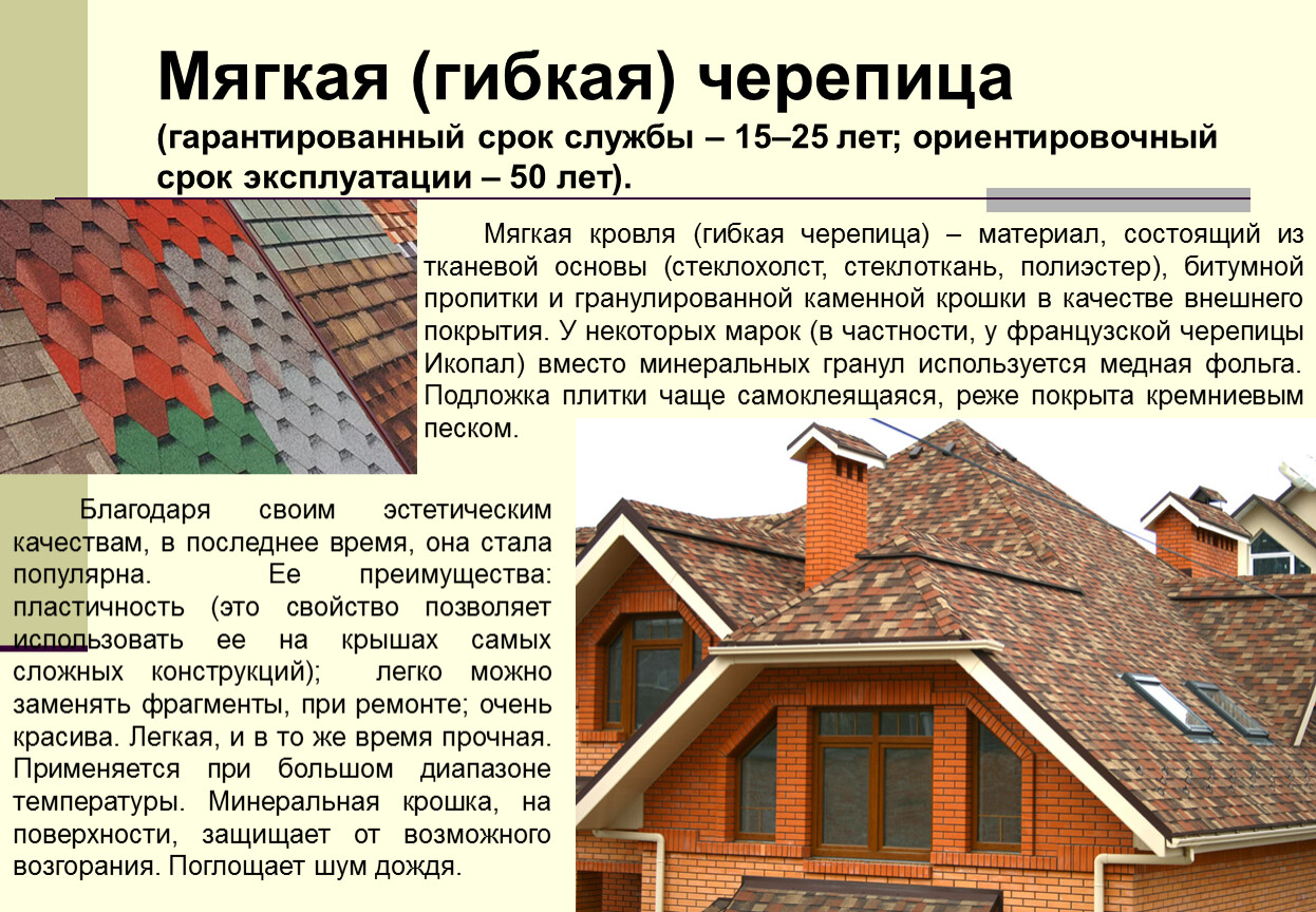 Мягкая кровля или битумная черепица
