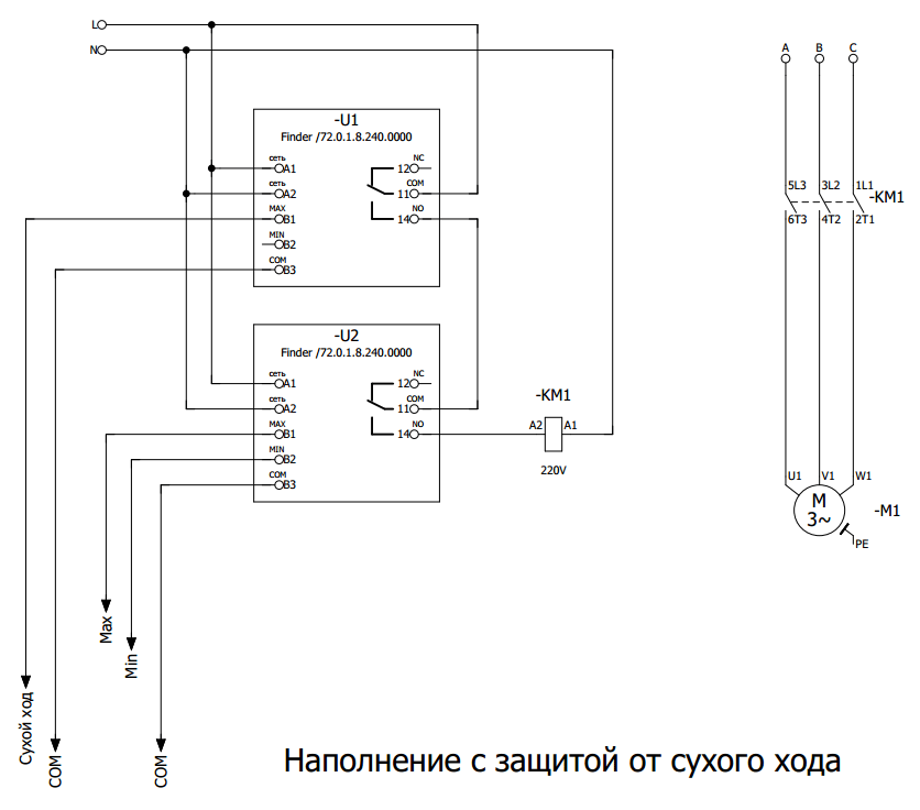 Как подключить датчик сухого хода к насосной станции схема и фото