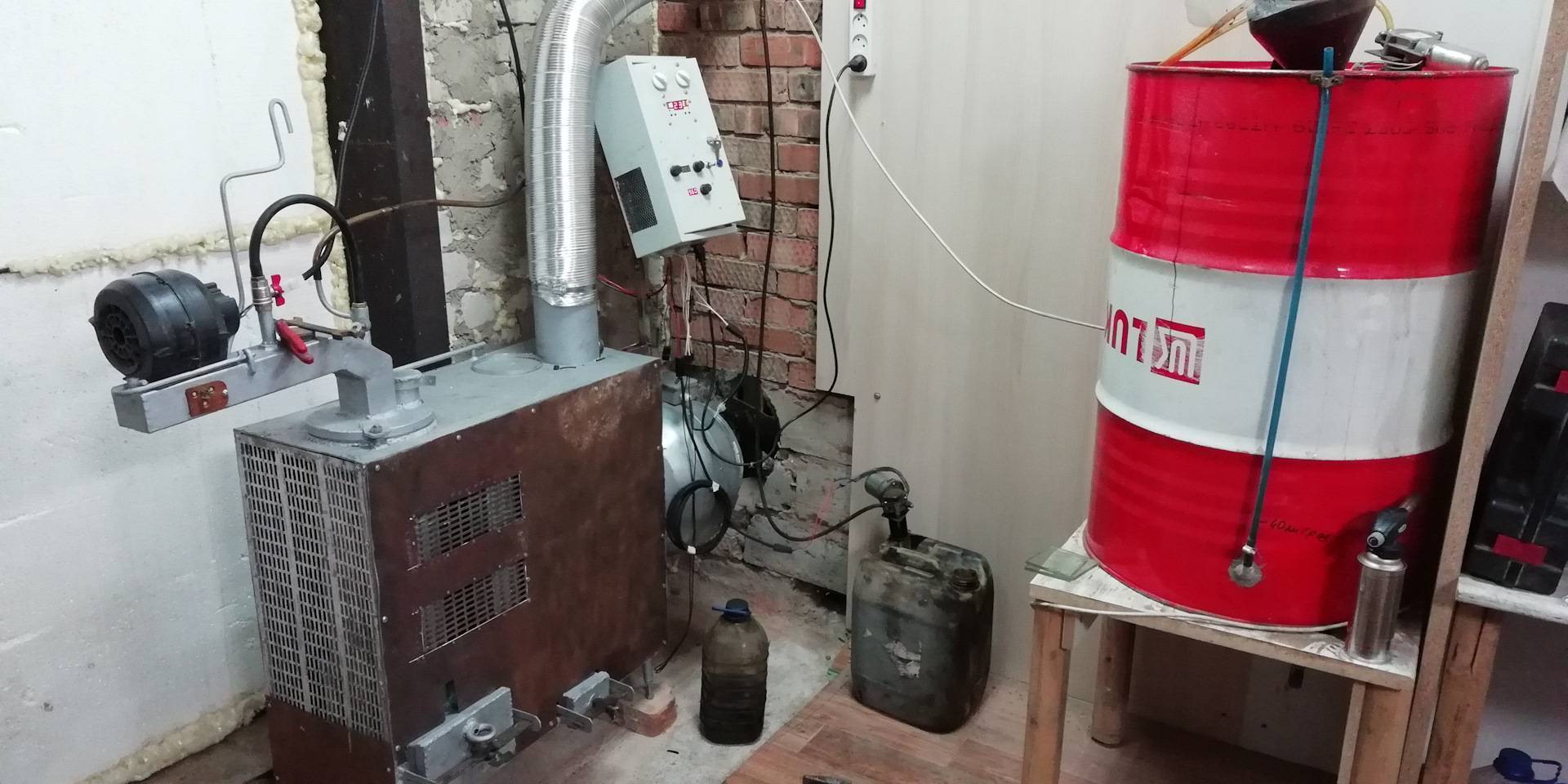 Отопление гаража отработкой. водяные системы обогрева