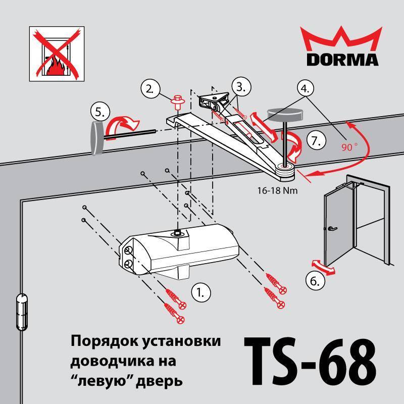 Регулировка доводчика двери своими руками