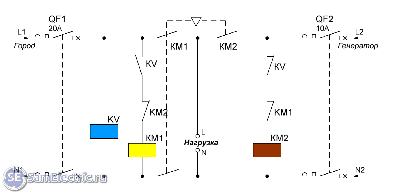 Схема авр для дома с генератором