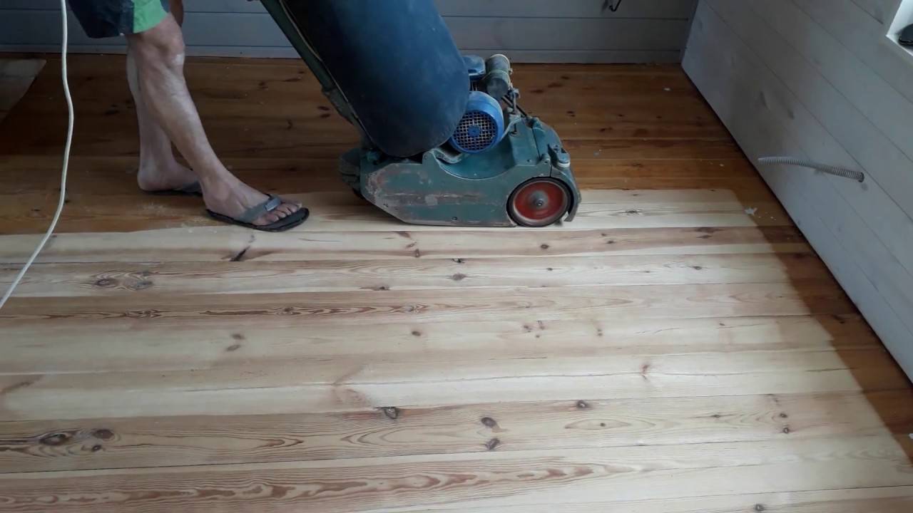 Как шлифовать деревянный пол – инструкция выполнения работ