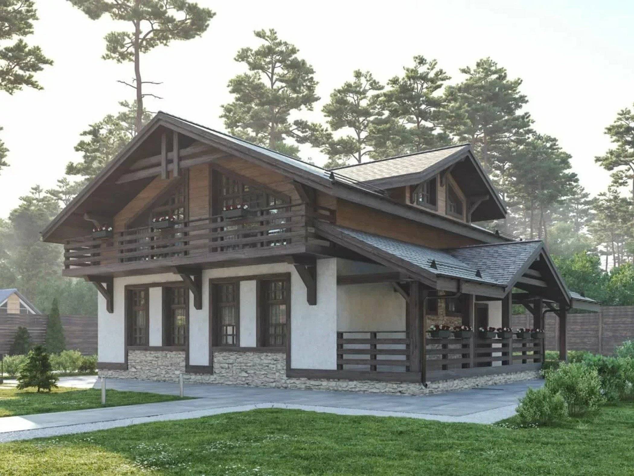 Нюансы оформления домов стиле шале (32 фото) – дизайн фасада, крыши и пристроек