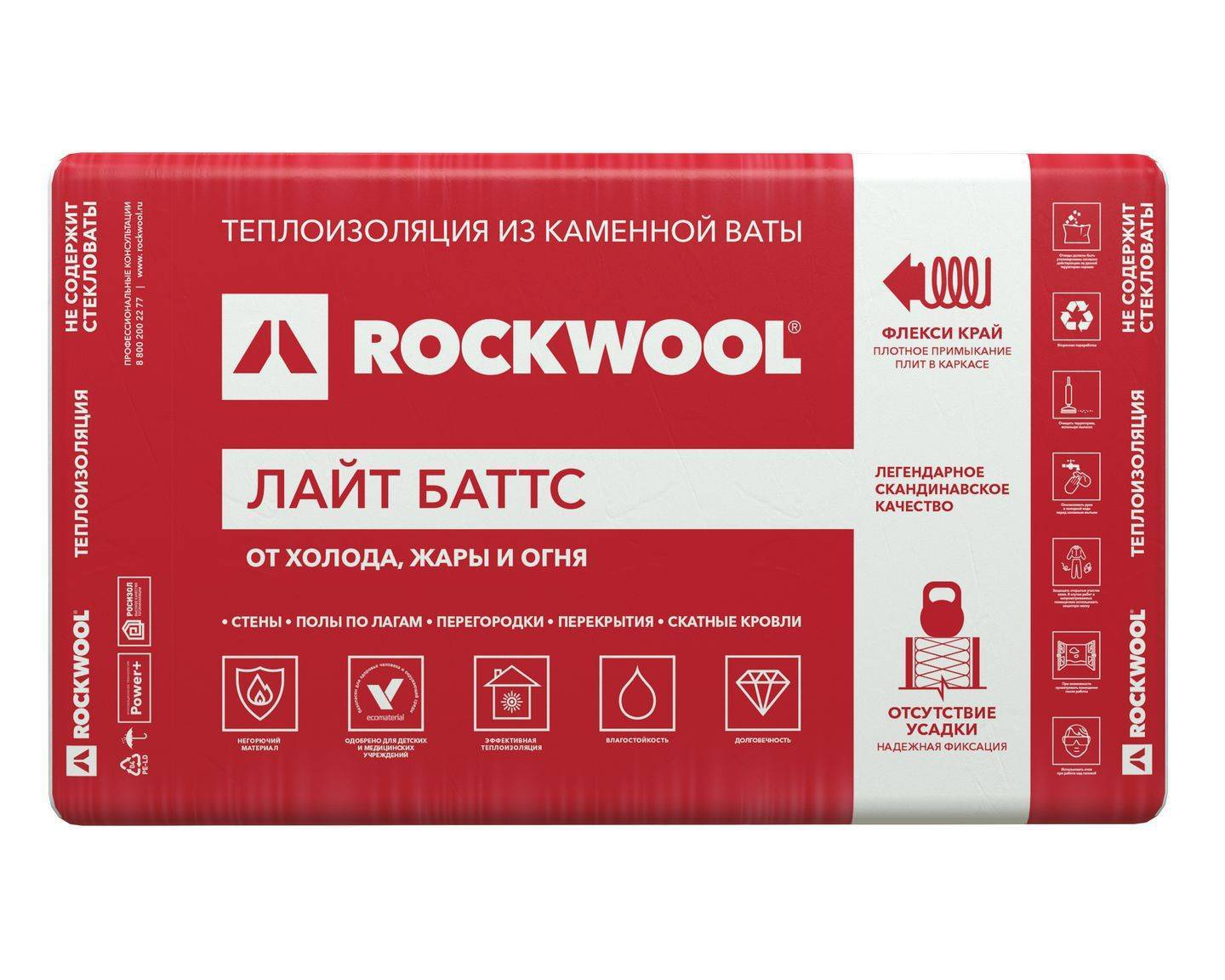 Технические характеристики утеплителя "роквул" и его особенности: минераловатные плиты rockwool лайт баттс