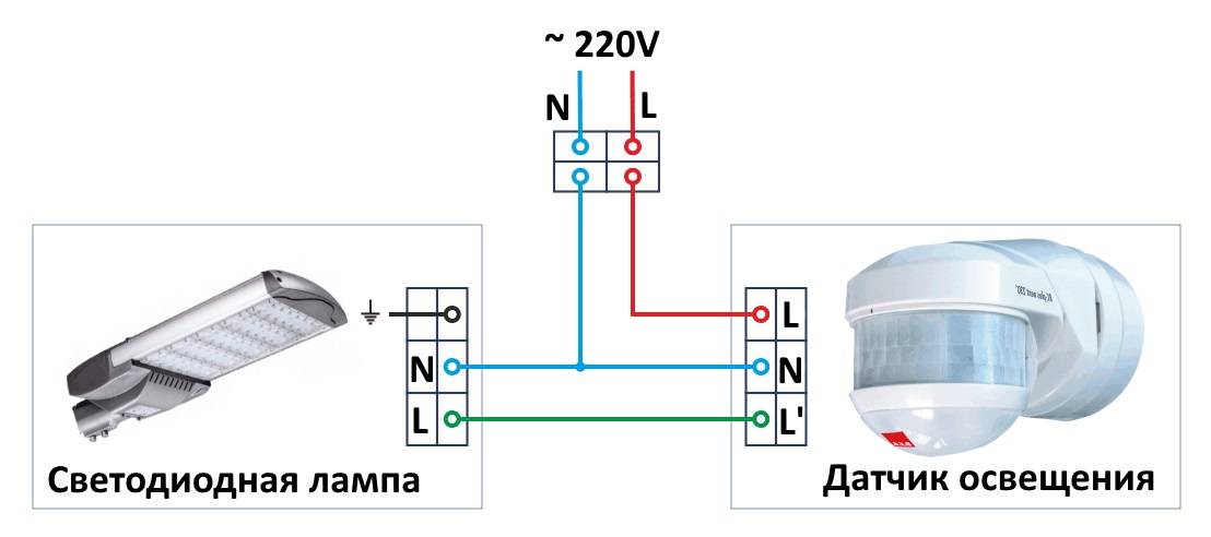 Схема подключения прожектора led