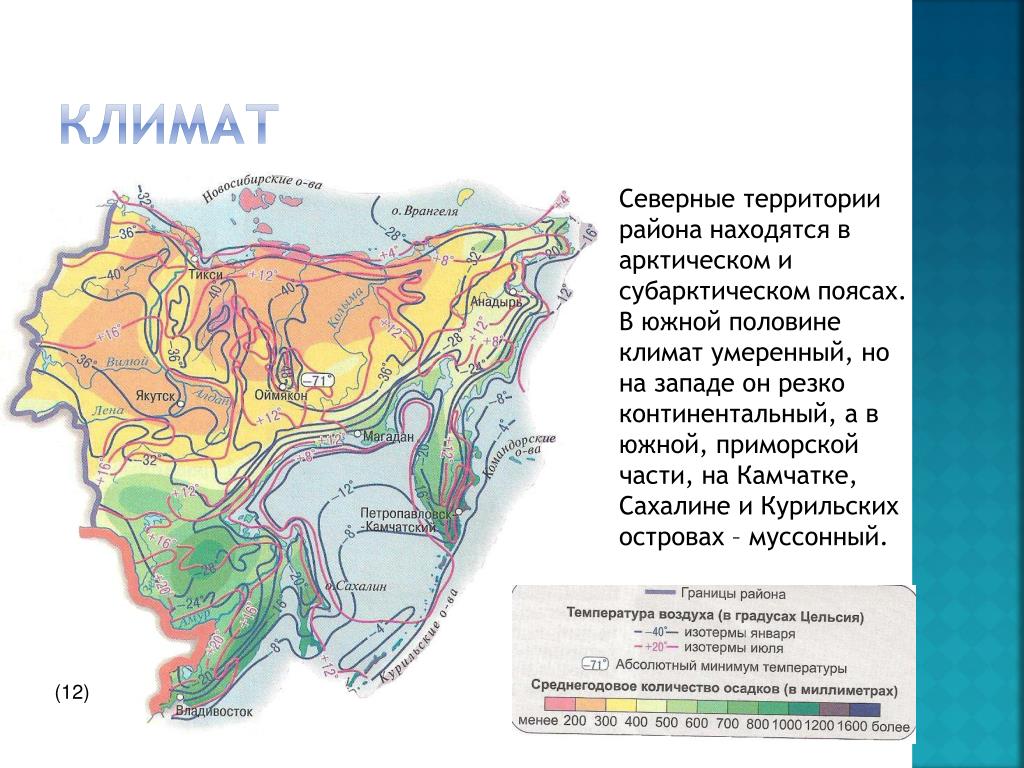 Условия формирования муссонного климата