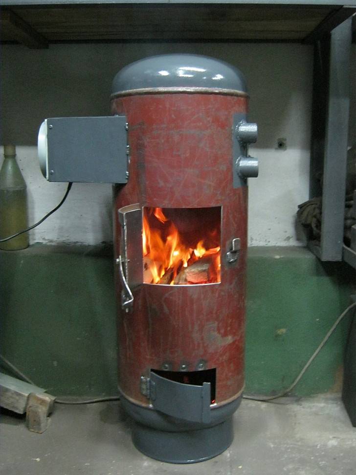 Как изготовить печь-буржуйку из газового баллона