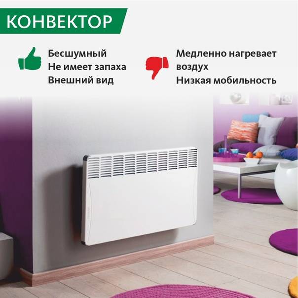 Конвекторный обогреватель: плюсы и минусы и принцип работы