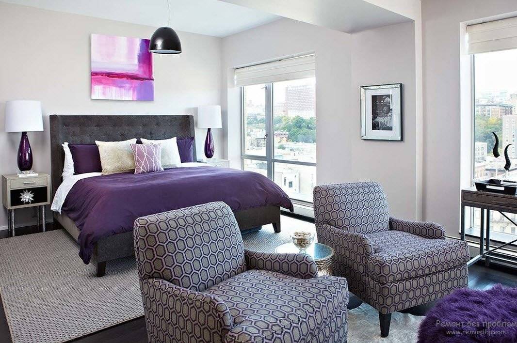Фиолетовый цвет в интерьере | home-ideas.ru