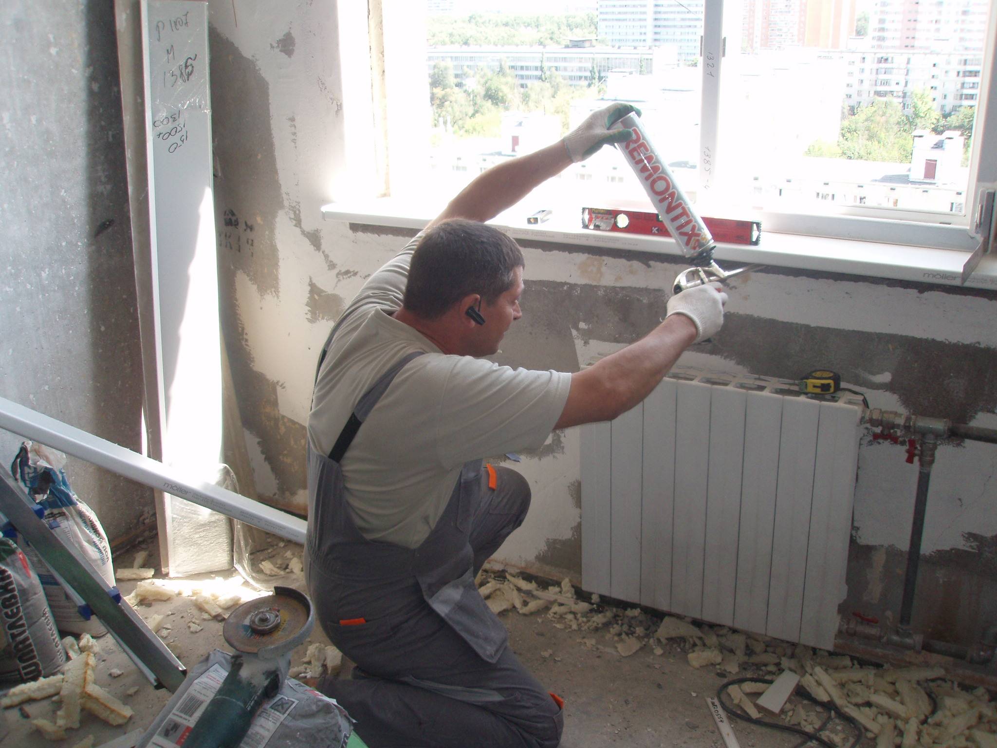 Как реставрировать бетонный подоконник