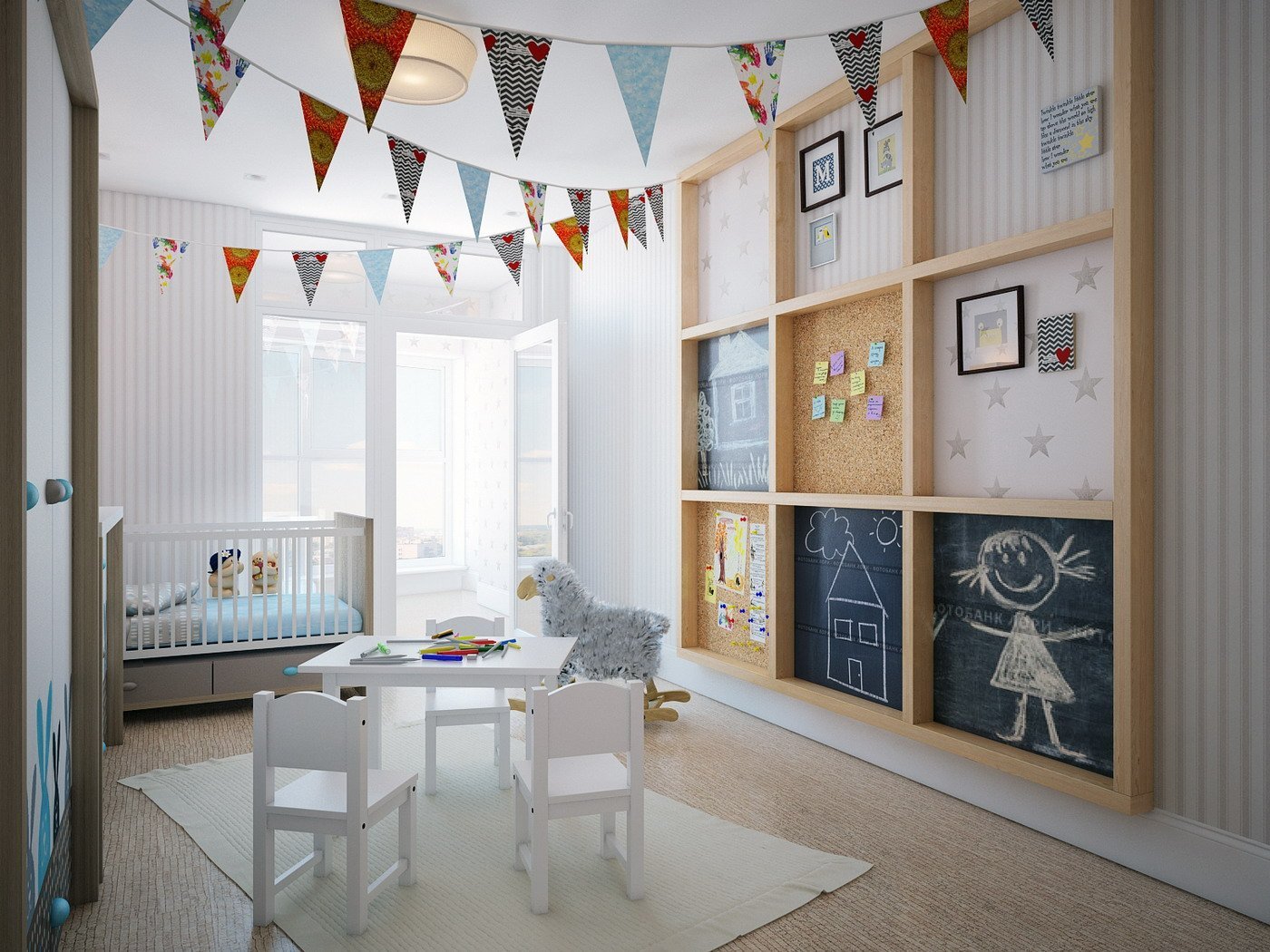 Детская комната в скандинавском стиле: 75 фото примеров интерьера