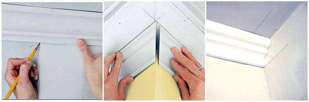 Как установить галтели для натяжных потолков – варианты монтажа потолочных плинтусов из разных материалов