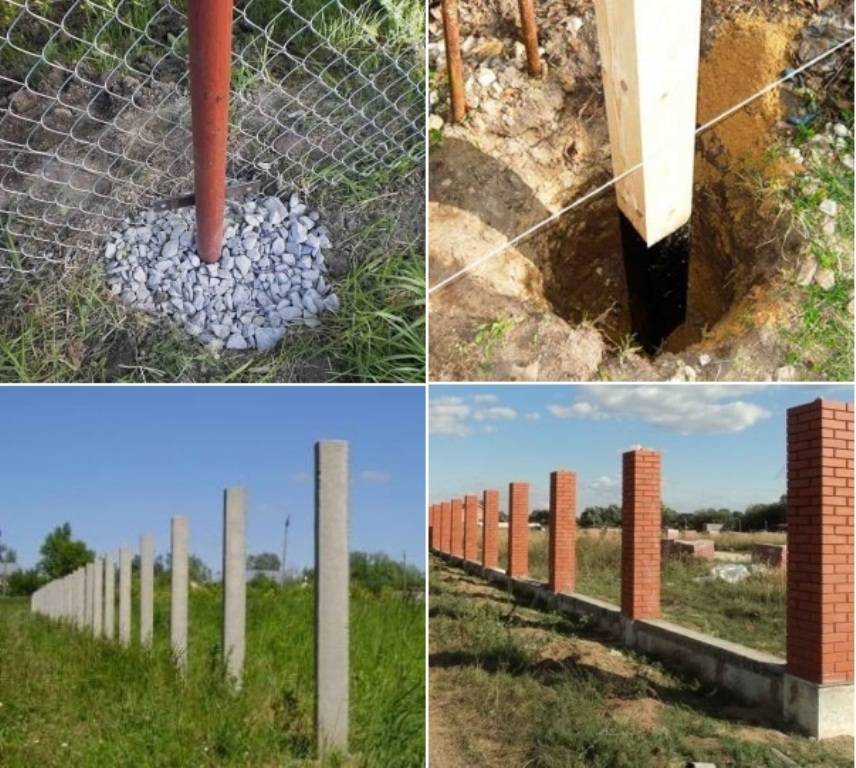 Выбор, создание и установка бетонных столбов для забора
