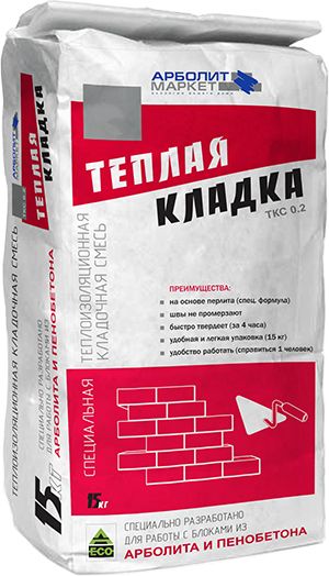 Кладка арболитовых блоков - смеси, армирование, утепление швов
