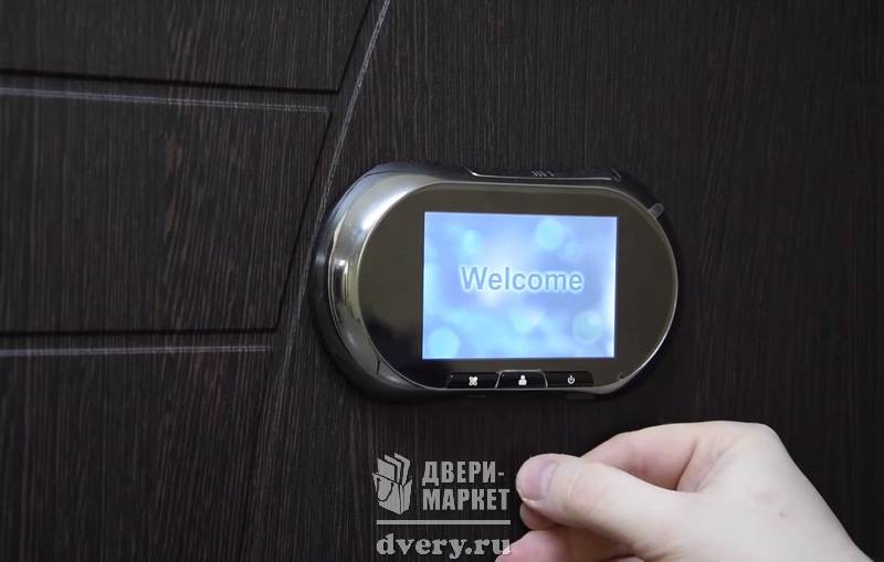 Видеоглазок для входной двери с wifi, ip, датчиком движения и функцией записи в квартиру