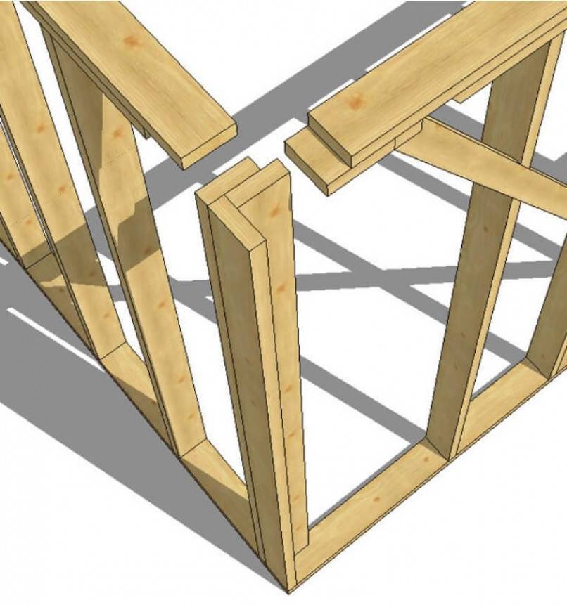 Как правильно ставить укосины в каркасном доме фото