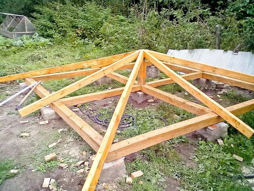 Крыша беседки своими руками