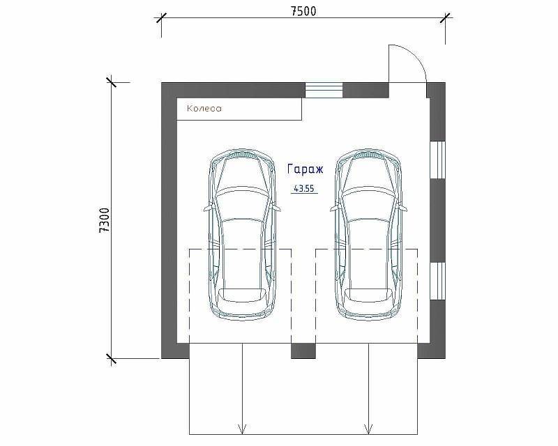 Размеры гаража: стандартные оптимальные размеры для легкового автомобиля, стандарты ширины и высоты, какой должен быть минимальный размер для одного авто