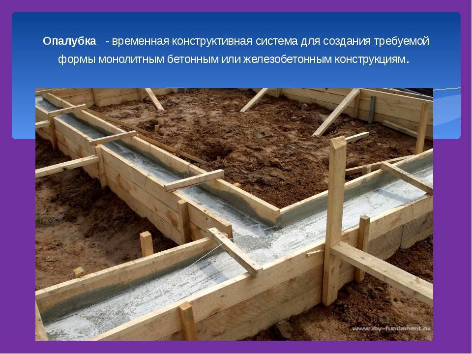Опалубка для монолитного строительства