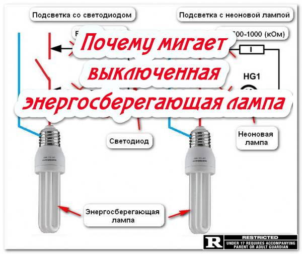 Почему светодиодная лампа мигает: 5 причин | блог домашнего электрика