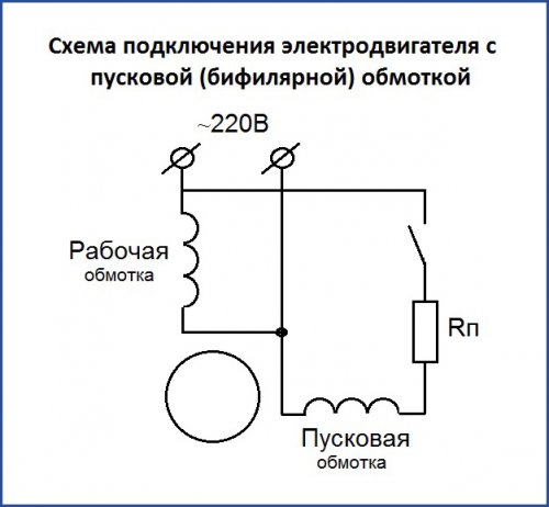 Как подключить однофазный двигатель