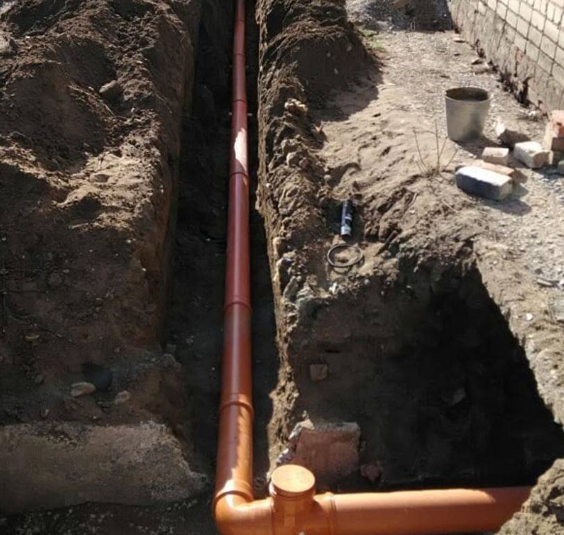 Прокладка канализационных труб в земле. простые советы