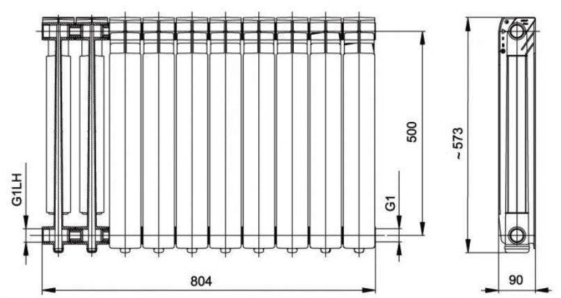 Размеры алюминиевых радиаторов отопления. Размеры радиаторов отопления алюминиевые 500. Алюминиевые радиаторы отопления ширина радиатора 72мм. Алюминиевый радиатор 500мм. Габариты 10 секционного алюминиевого радиатора.