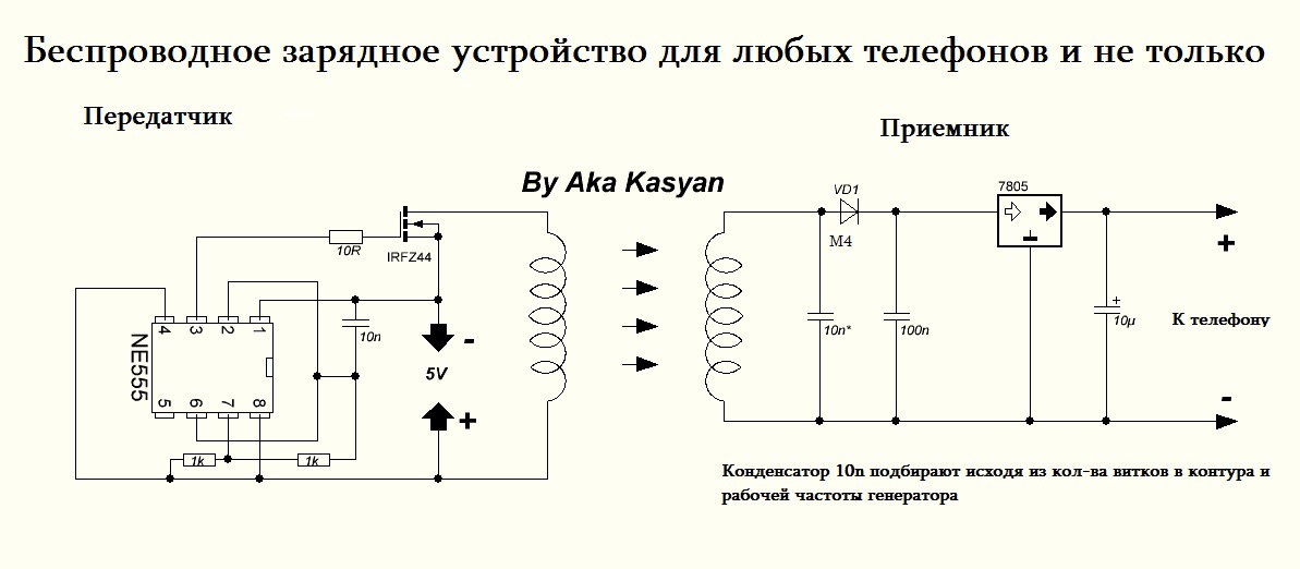 Беспроводная зарядка: идеология и расчет безопасности, схемотехника, изготовление своими руками | строй легко