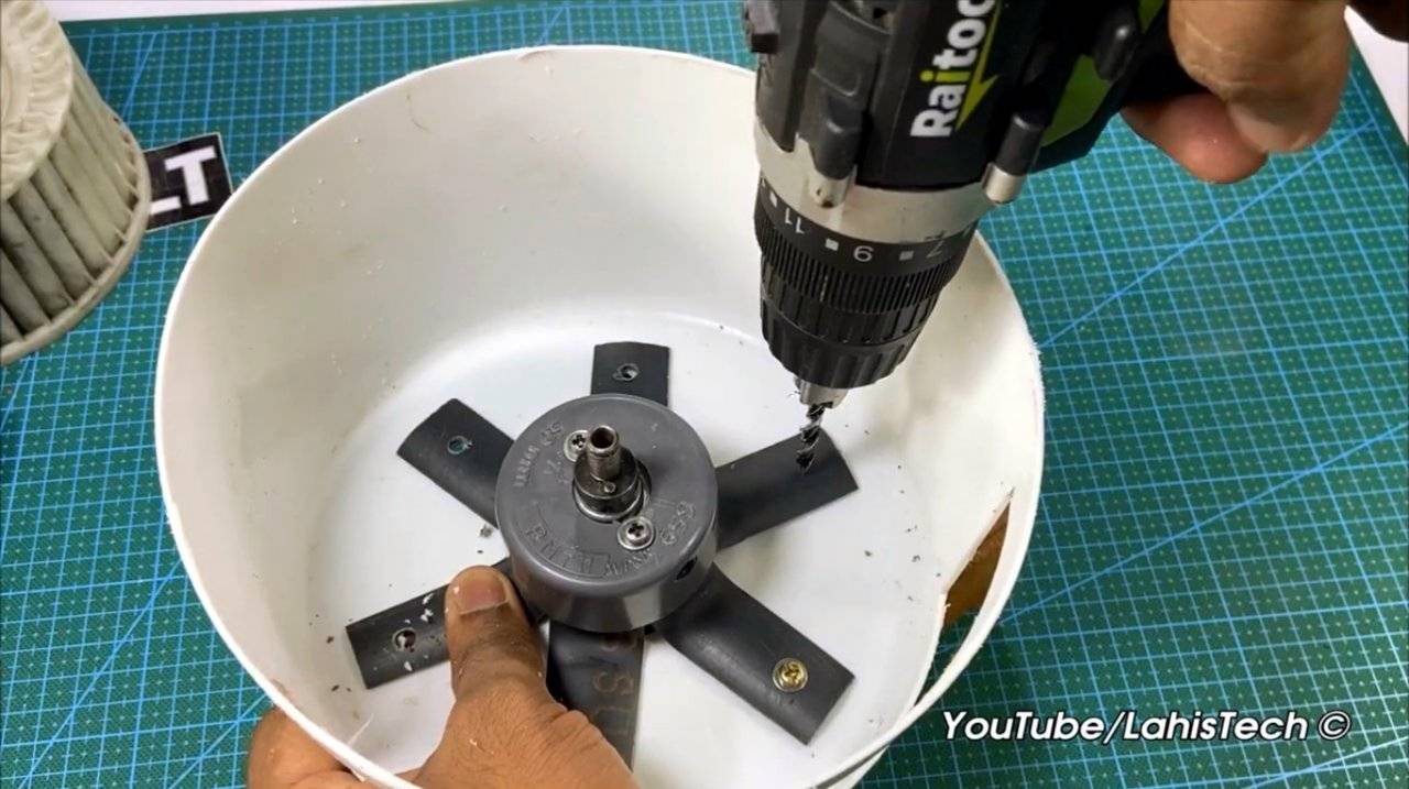 Мощный самодельный вентилятор своими руками из подручных запчастей (diy) для дома, дачи, гаража